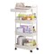 Rolling Utility Cart Storage Rack With 360-Degree Swivel Wheels Multi-Tier Shelves Design Easy Assembly Multifunctional